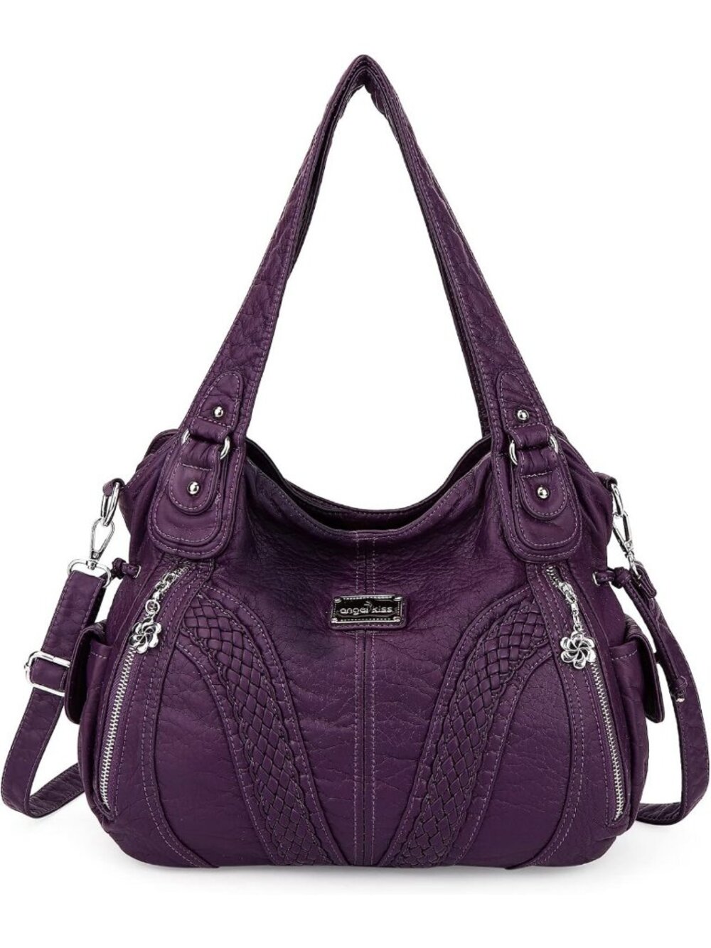 Stylish Women's Tote Bag - Fashionable Shoulder Satchel in Washed Synthetic